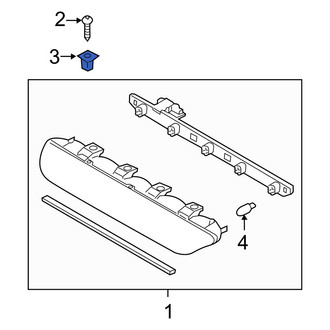 Kia OE - Center High Mount Stop Light Nut