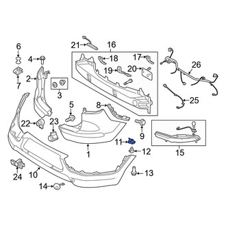 Kia OE - Left Bumper Cover Bracket