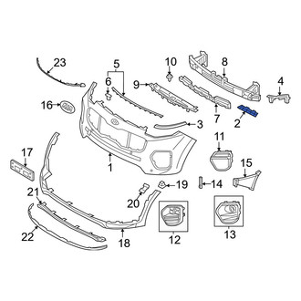 Kia OE - Front Left Bumper Cover Support Rail