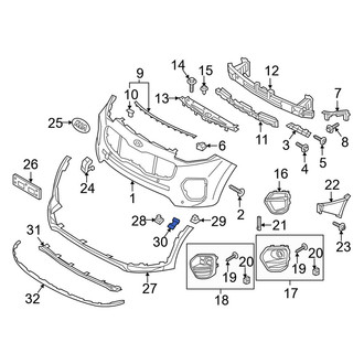 Kia OE - Left Valance Panel Bracket