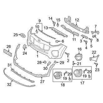 Kia OE - Front Bumper & Grille - Bumper & Components (FWD)
