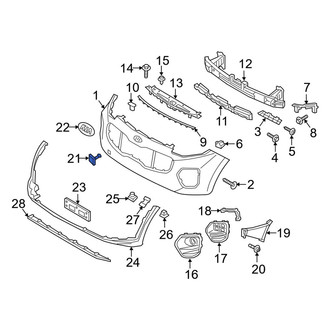 Kia OE - Front Tow Eye Cap