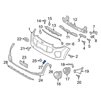 Kia OE - Left Valance Panel Bracket