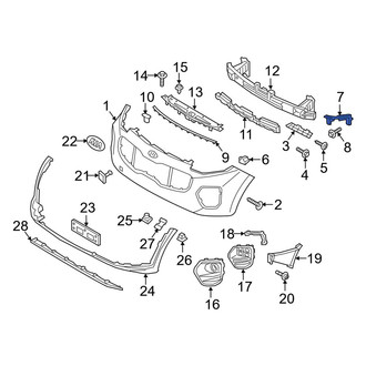 Kia OE - Right Outer Bumper Cover Bracket
