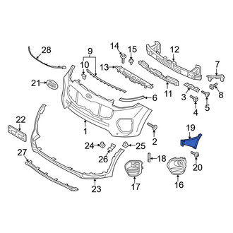 Kia OE - Front Left Radiator Support Air Duct