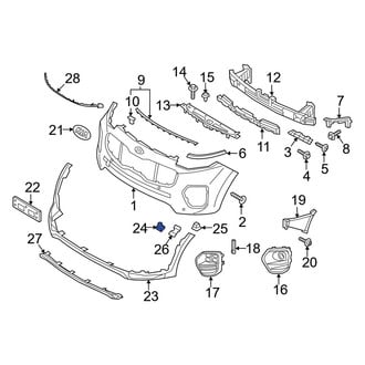 Kia OE - Bumper Cover Stay Nut