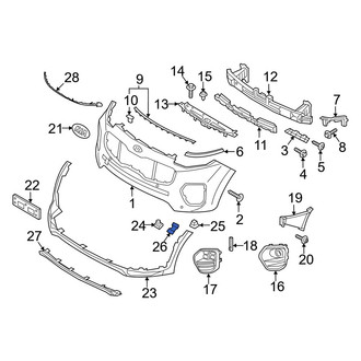 Kia OE - Right Valance Panel Bracket
