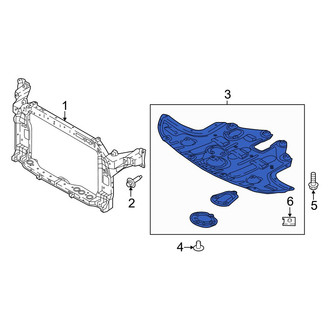 Kia OE - Front Radiator Support Splash Shield