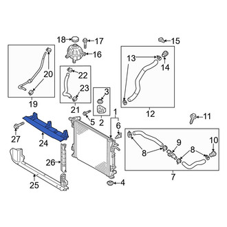 Kia OE - Front Upper Radiator Support Baffle