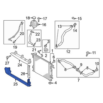 Kia OE - Front Lower Radiator Support Baffle