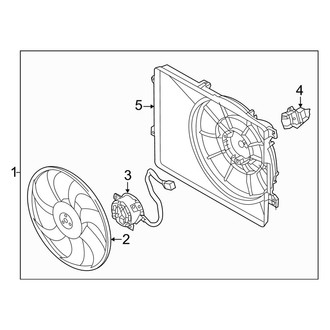 Kia OE - Dual Radiator and Condenser Fan Assembly