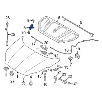 Kia OE - Front Right Hood Hinge