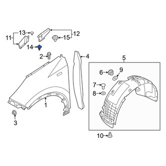 Kia OE - Door Interior Trim Panel Retainer