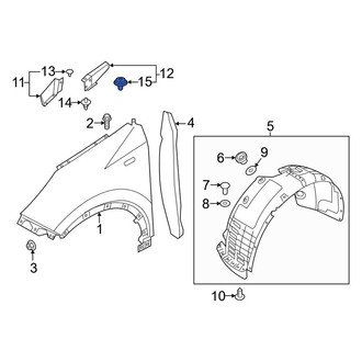 Kia OE - Door Interior Trim Panel Retainer