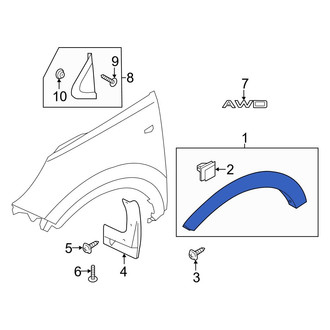 Kia OE - Front Left Wheel Arch Molding