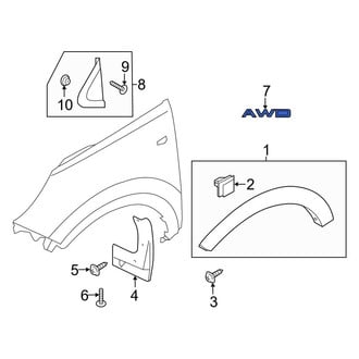 Kia OE - Front Left Fender Emblem