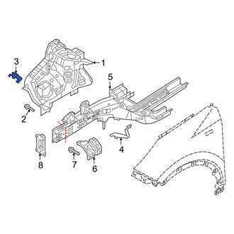 Kia OE - Left Outer Fender Apron Bracket