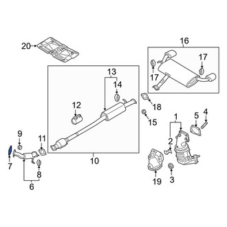 Kia OE - Front Exhaust Pipe Flange Gasket
