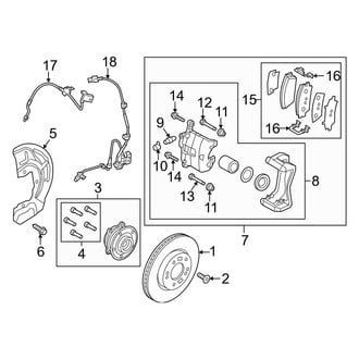 Kia OE - Front Suspension - Brake Components