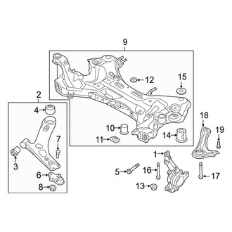 Kia OE - Front Suspension - Suspension Components (EX / LX / SX Turbo AWD)