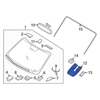 Kia OE - Front Interior Rear View Mirror Cover