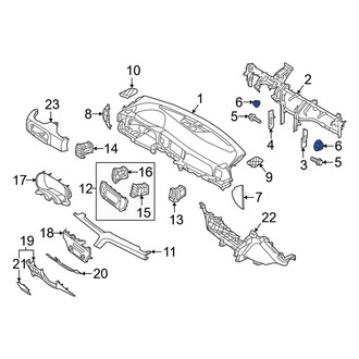 Kia OE - Left Instrument Panel Crossmember Nut