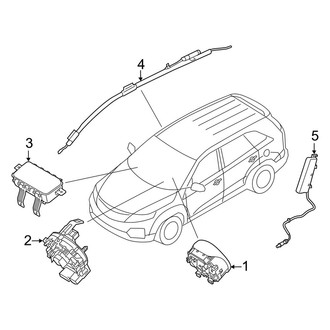 Kia OE - Restraint Systems - Air Bag Components (Air Bags), (LX)