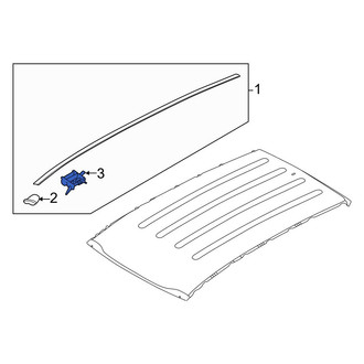 Kia OE - Left Roof Molding Clip