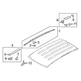 Kia OE - Roof - Luggage Carrier (W/O Sunroof), (LX)