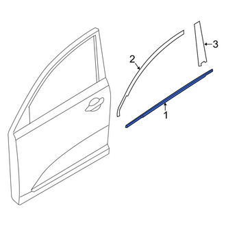 Kia OE - Front Left Door Belt Molding
