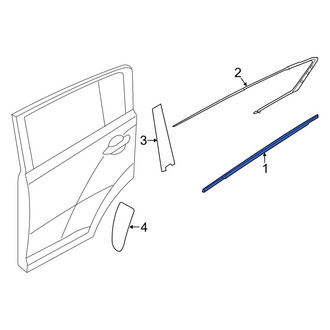 Kia OE - Front Right Door Belt Molding