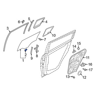 Kia OE - Front Door Glass Attaching Clips