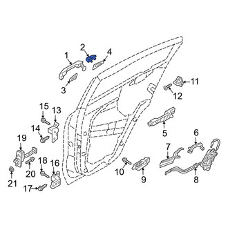 Kia OE - Front Left Outer Exterior Door Handle Cover