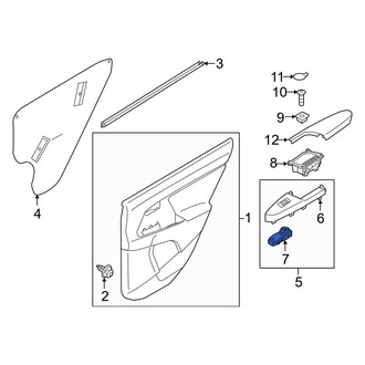 Kia OE - Rear Left Door Window Switch