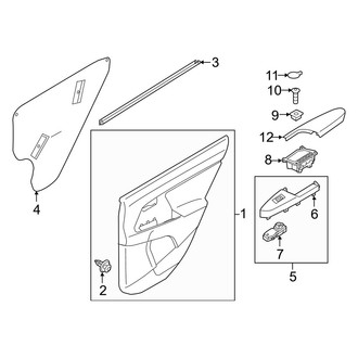 Kia OE - Front Right Door Lock Switch