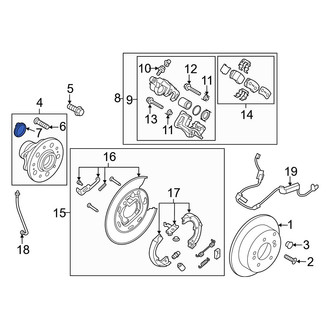 Kia OE - Front Left ABS Wheel Speed Sensor