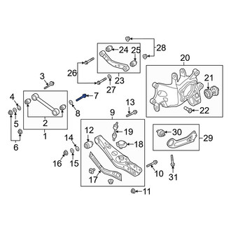 Kia OE - Rear Upper Suspension Control Arm Bolt