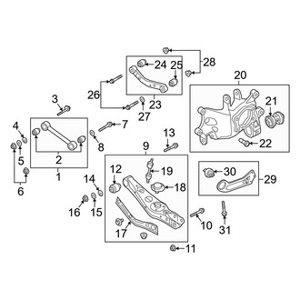 Kia OE - Rear Suspension - Suspension Components (FWD)