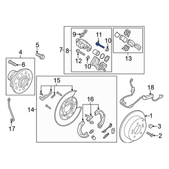 Kia OE - Rear Upper Disc Brake Caliper Pin