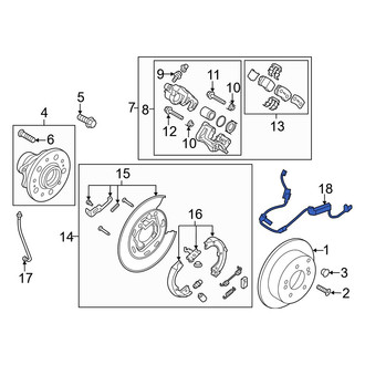 Kia OE - Rear Right ABS Wheel Speed Sensor
