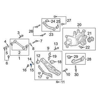Kia OE - Rear Lower Inner Suspension Control Arm Washer