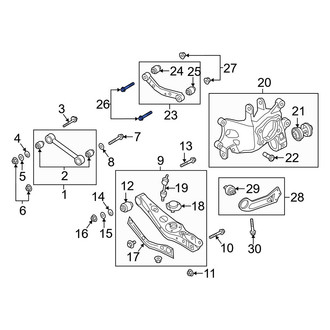Kia OE - Suspension Trailing Arm Bolt