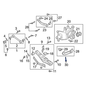Kia OE - Suspension Trailing Arm Bolt