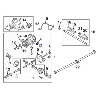 Kia OE - Rear CV Axle Shaft Seal