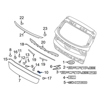 Kia OE - Liftgate Finish Panel Insulator