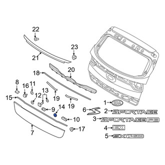 Kia OE - Liftgate Finish Panel Seal