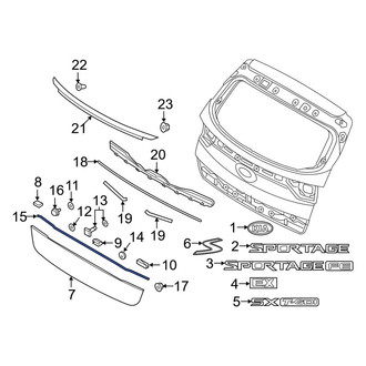 Kia OE - Liftgate Finish Panel Gasket