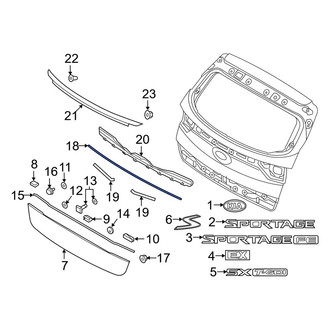 Kia OE - Liftgate Finish Panel Gasket