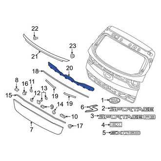 Kia OE - Liftgate Finish Panel Bracket
