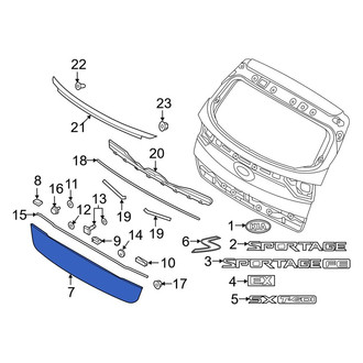 Kia OE - Rear Lower Liftgate Finish Panel
